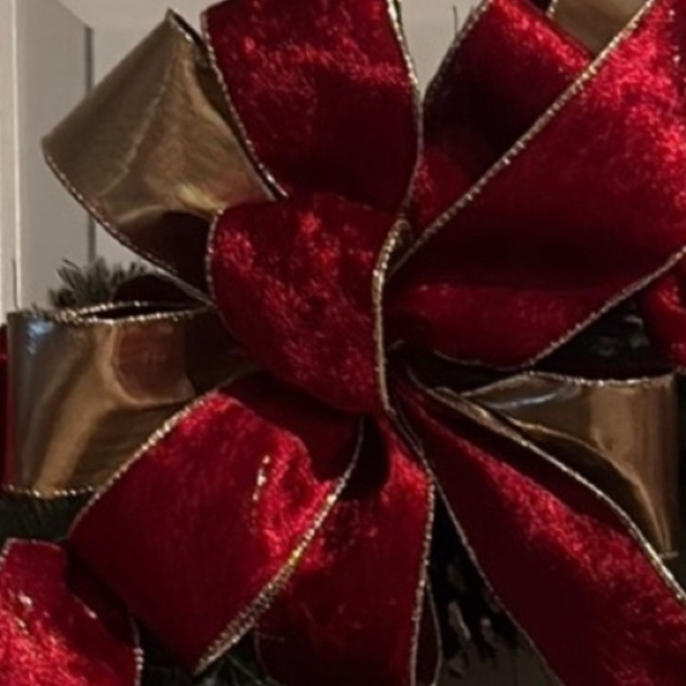 Hand Crafted Bow Red Package Gift Bow Basket Bow DIY Custom Final Sale